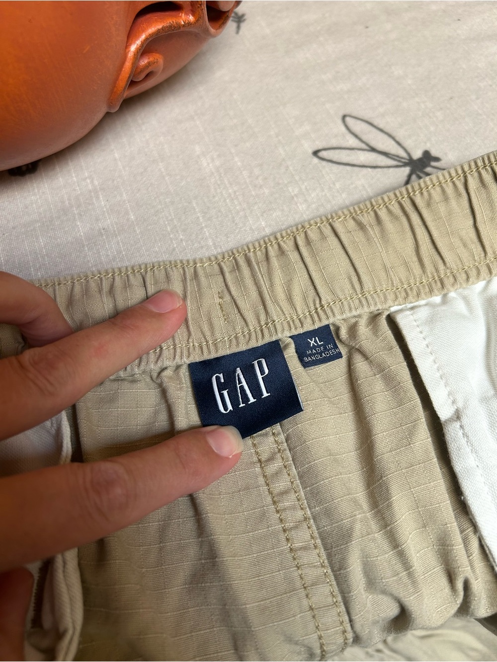 GAP XL Men's Ripstop Cargo Pants in Light Khaki